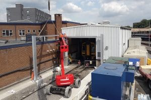 Erection of Steel Structure train station Sheffield