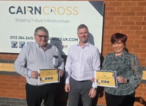 Employee of the Quarter March 2026 Eddie and Sam with Phil, Cairn Cross