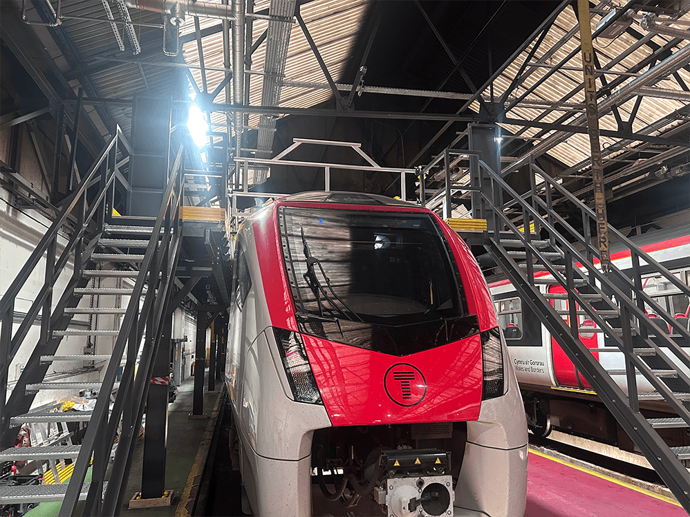 Platforms at Canton Depot in Cardiff for TFW - High Level Access Platforms